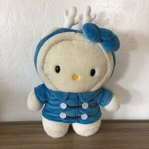 Vintage blue raindeer hello kitty